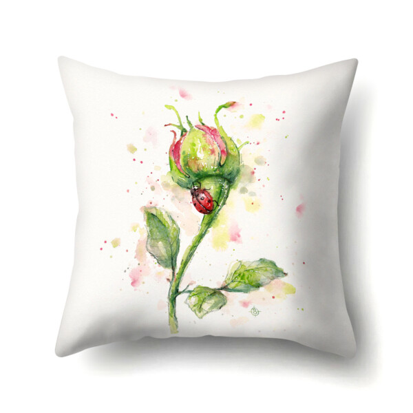 

Подушка декоративная Rosebud 45 х 45 см Berni Home Зеленый (56242)