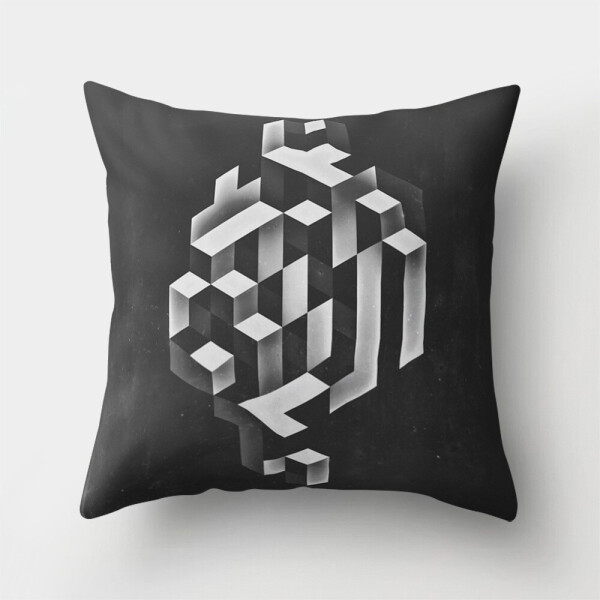 

Подушка декоративная Black cube 45 х 45 см Berni Home Черный (56279)