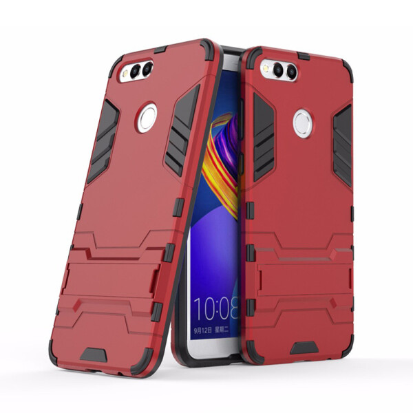 

Ударопрочный чехол-подставка Transformer для Huawei Honor 7X с мощной защитой корпуса Красный / Dante Red (74008)