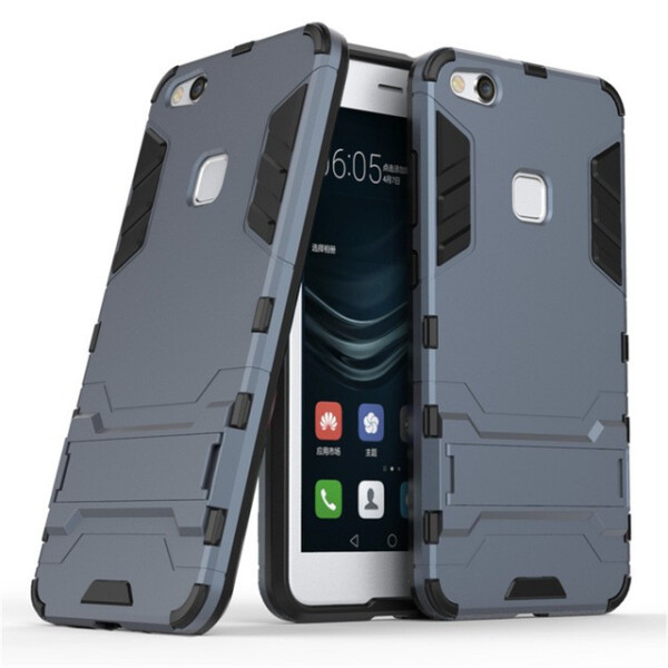 

Ударопрочный чехол-подставка Transformer для Huawei P10 Lite с мощной защитой корпуса Серый / Metal slate (70985)