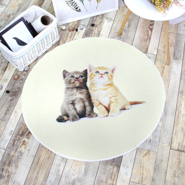 

Коврик Котята 100 х 100 см Berni Home Бежевый (47022)