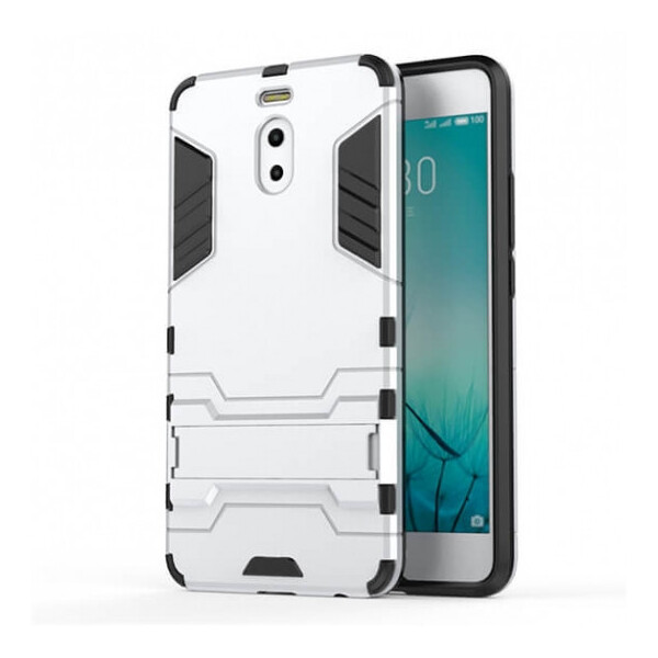 

Ударопрочный чехол-подставка Transformer для Meizu M6 Note с мощной защитой корпуса Серебряный / Satin Silver (66906)