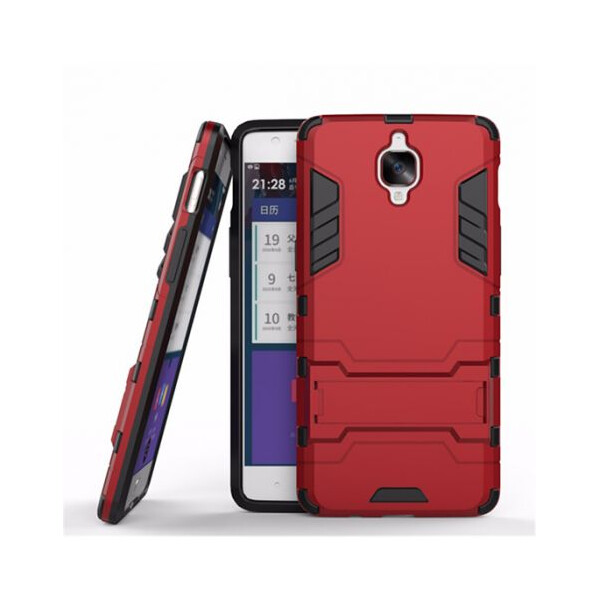 

Ударопрочный чехол-подставка Transformer для OnePlus 3 / OnePlus 3T с мощной защитой корпуса Красный / Dante Red (52721)