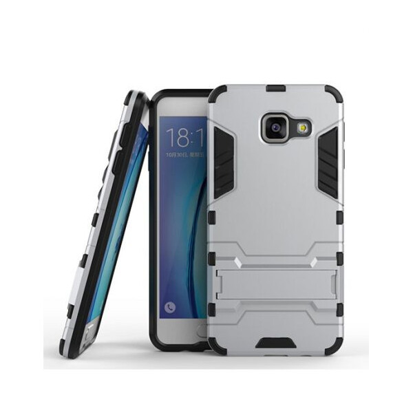 

Ударопрочный чехол-подставка Transformer для Samsung A310F Galaxy A3 (2016) с мощной защитой корпуса Серебряный / Satin Silver (46370)