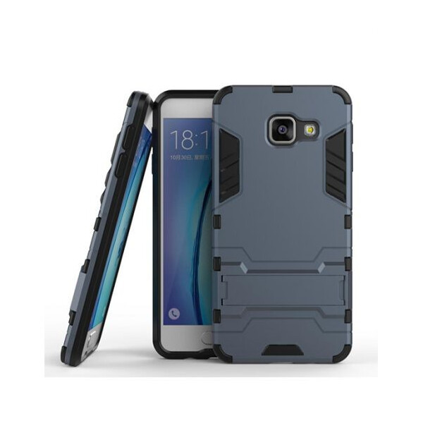

Ударопрочный чехол-подставка Transformer для Samsung A510F Galaxy A5 (2016) с мощной защитой корпуса Металл / Gun Metal (46376)