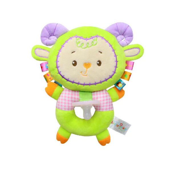 

Мягкая игрушка-соска Зелёный барашек Happy Monkey Фиолетовый (51425)