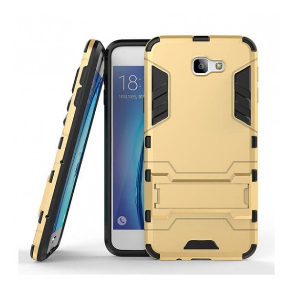 

Ударопрочный чехол-подставка Transformer для Samsung G610F Galaxy J7 Prime с мощной защитой корпуса Золотой / Champagne Gold (55611)