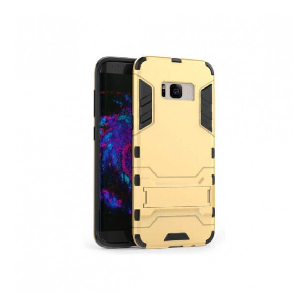 

Ударопрочный чехол-подставка Transformer для Samsung G950 Galaxy S8 с мощной защитой корпуса Золотой / Champagne Gold (58125)