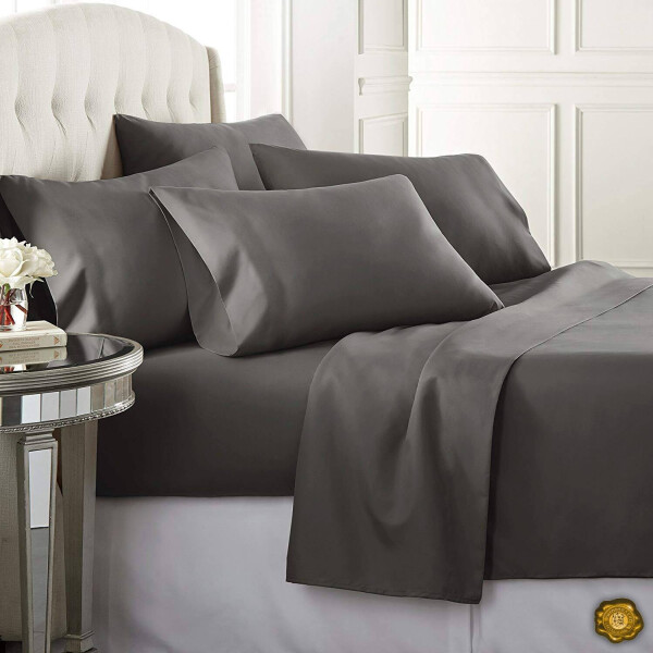 

Комплект постельного белья Еней-Плюс С0157 серый Евро