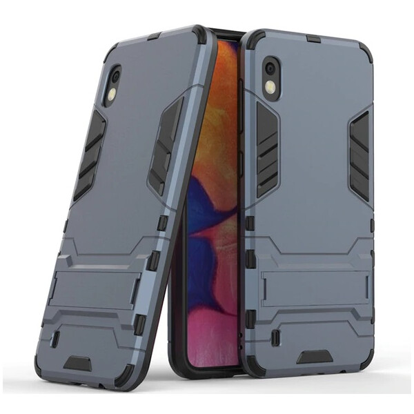 

Ударопрочный чехол-подставка Transformer для Samsung Galaxy A10 (A105F) с мощной защитой корпуса Серый / Metal slate (101863)