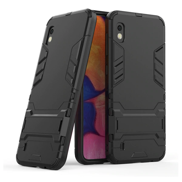 

Ударопрочный чехол-подставка Transformer для Samsung Galaxy A10 (A105F) с мощной защитой корпуса Черный / Soul Black (102911)