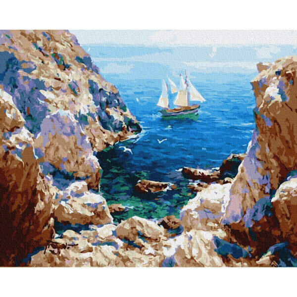 

Картина по номерам. Rainbow Art "Солнечная бухта" GX26790-RA