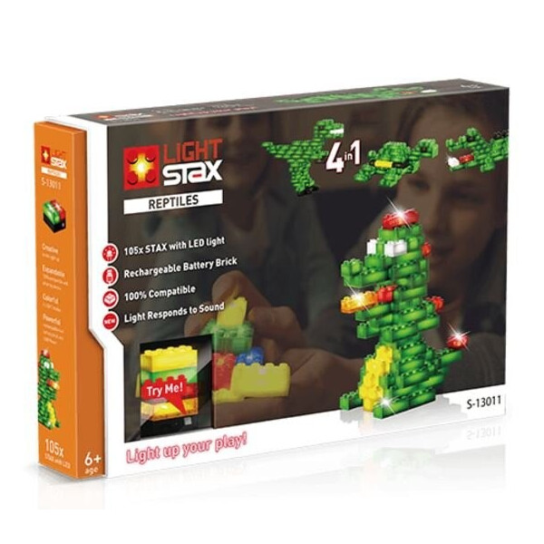 

Конструктор LIGHT STAX с LED подсветкой Reptile V2 4в1 LS-S13011