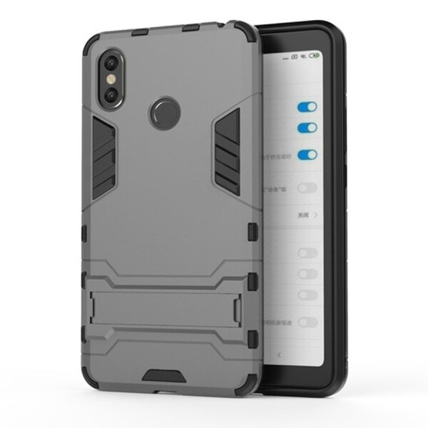 

Ударопрочный чехол-подставка Transformer для Xiaomi Mi Max 3 с мощной защитой корпуса Металл / Gun Metal (85466)