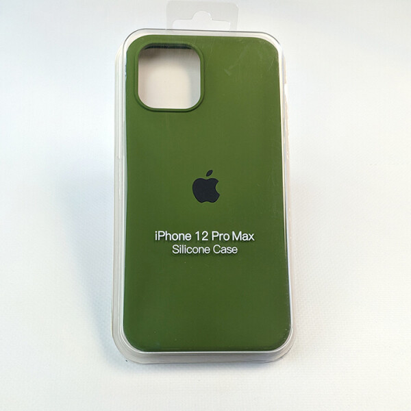 

Чехол для iPhone 12 Pro Max - Full Soft Silicone Case (Olive)