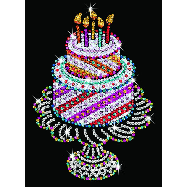 

Набор для творчества Sequin Art ORANGE Birthday Cake SA1506