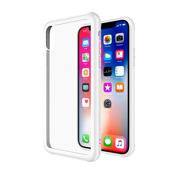 

Чехол-накладка TT Glass Case Series для iPhone X / Xs (White TPU)