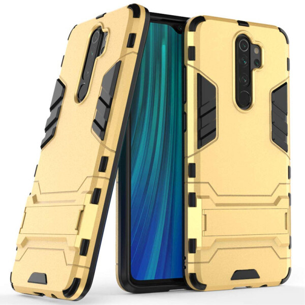 

Ударопрочный чехол-подставка Transformer для Xiaomi Redmi Note 8 Pro с мощной защитой корпуса Золотой / Champagne Gold (118613)