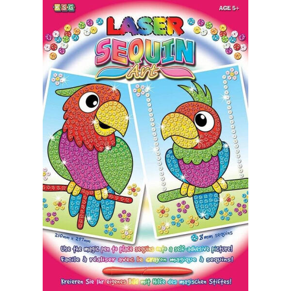 

Набор для творчества Sequin Art LASER Parrots SA1319
