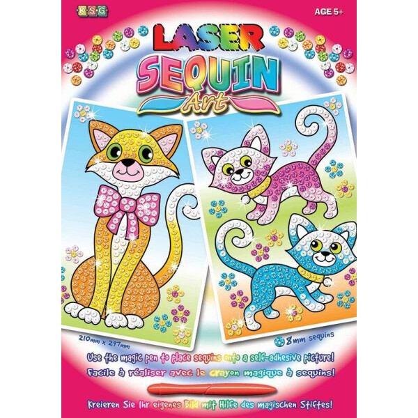 

Набор для творчества Sequin Art LASER Cats SA1317