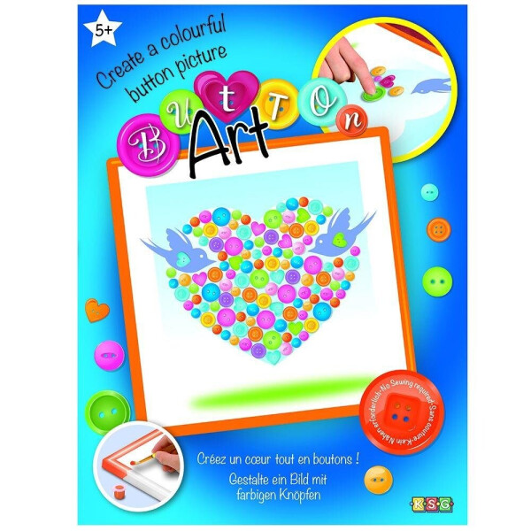 

Набор для творчества Sequin Art BUTTON HeartSA1527