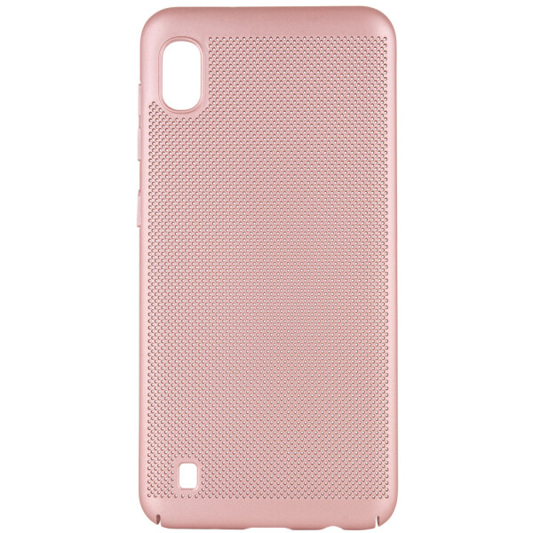 

Ультратонкий дышащий чехол Grid case для Samsung Galaxy A10 (A105F) Розовый (103119)