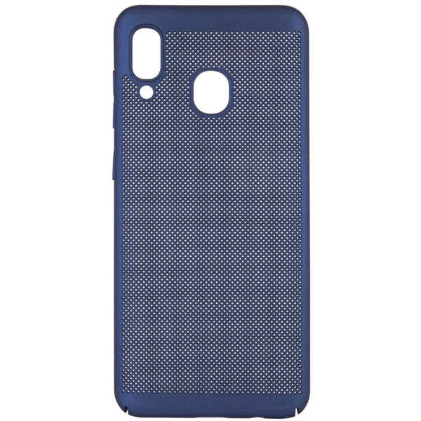 

Ультратонкий дышащий чехол Grid case для Samsung Galaxy A20 (A205F) Темно-синий (103142)