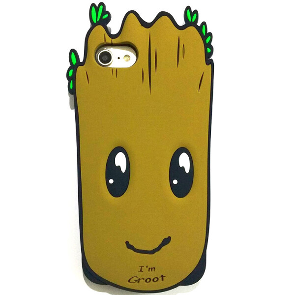 

Фактурный силиконовый чехол Funny ART 3D для Apple iPhone 8 (4.7) Грут (98784)