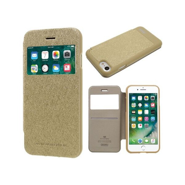 

Чехол (книжка) Mercury Wow Bumper series для Apple iPhone 8 (4.7) Золотой (54453)