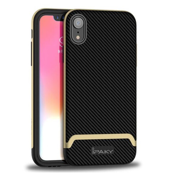 

Чехол iPaky TPU+PC для Apple iPhone XR (6.1) Черный / Золотой (88980)