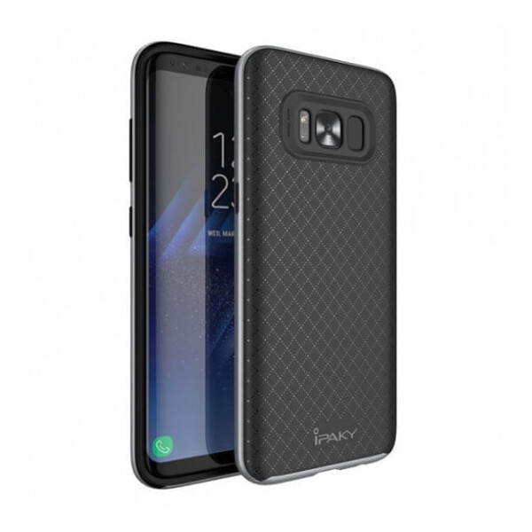 

Чехол iPaky TPU+PC для Samsung G955 Galaxy S8 Plus Черный / Серый (57117)