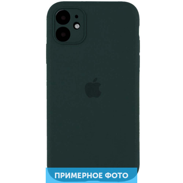 

Чехол Silicone Case Square Full Camera Protective (AA) для Apple iPhone 11 Pro Max (6.5") Зеленый / Black Green (9522792)