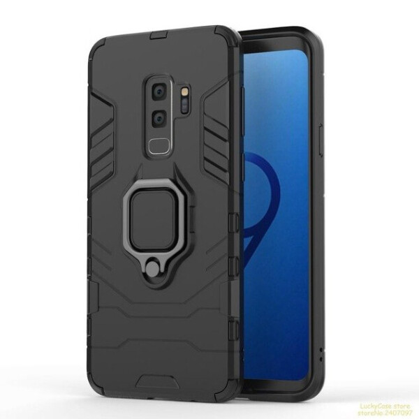 

Ударопрочный чехол Transformer Ring for Magnet для Samsung Galaxy S9+ Черный / Soul Black (3951265)