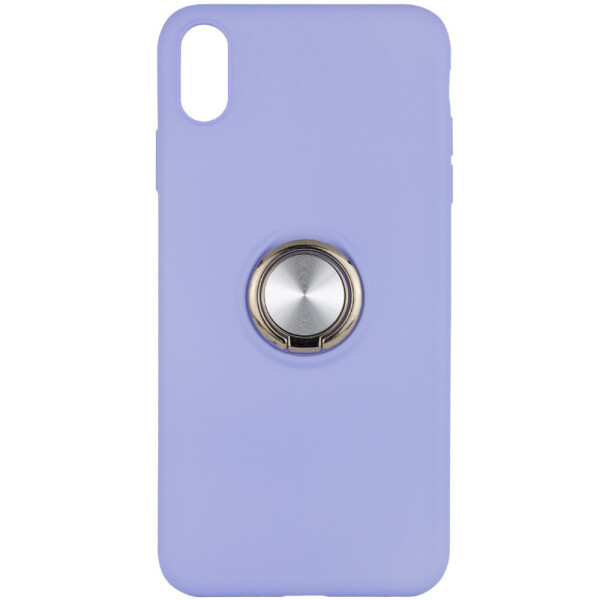 

TPU чехол Summer ColorRing под магнитный держатель для Apple iPhone XS Max (6.5") Фиолетовый (4121269)