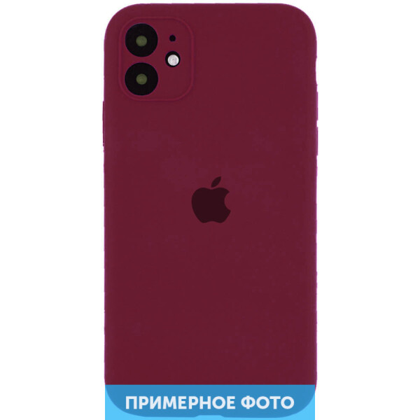 

Чехол Silicone Case Square Full Camera Protective (AA) для Apple iPhone XR (6.1") Бордовый / Maroon (2108975)