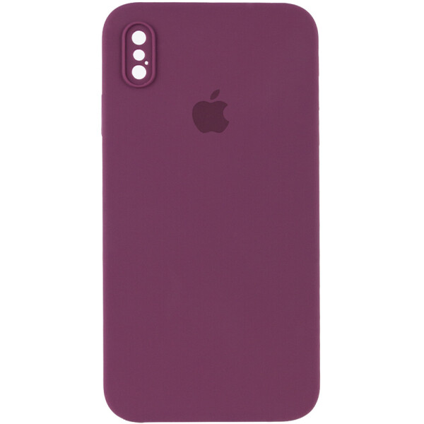 

Чехол Silicone Case Square Full Camera Protective (AA) для Apple iPhone XS (5.8") Бордовый / Maroon (1133135)