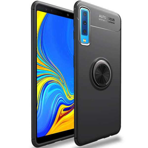 

TPU чехол Deen ColorRing под магнитный держатель (opp) для Samsung A750 Galaxy A7 (2018) Черный / Черный (8232460)