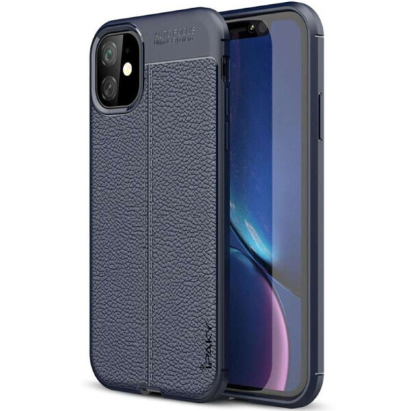 

TPU чехол iPaky Litchi Series для Apple iPhone 12 mini (5.4") Синий (5582448)