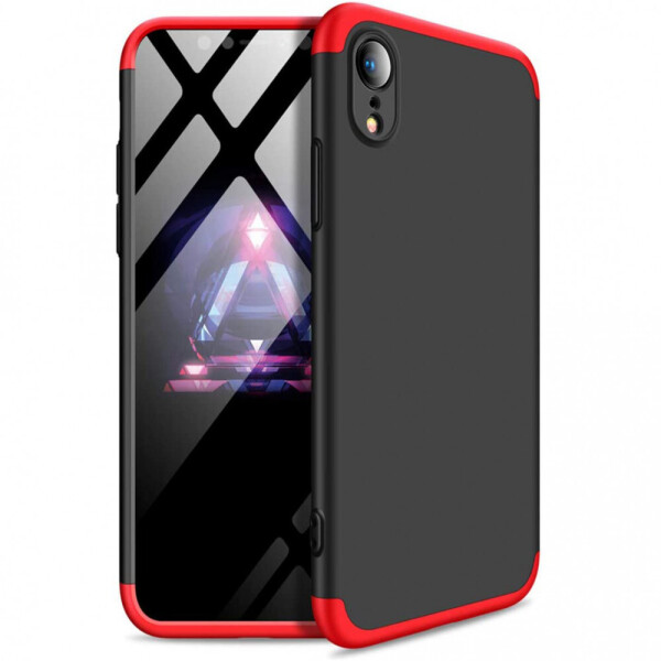 

Пластиковая накладка GKK LikGus 360 градусов (opp) для Apple iPhone XR (6.1") Черный / Красный (5800795)