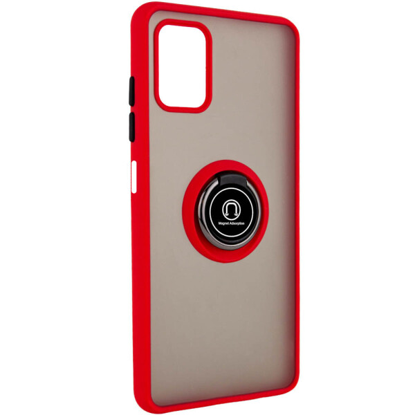 

TPU+PC чехол Deen ColorEdgingRing for Magnet для Samsung Galaxy M51 Красный (1878673)