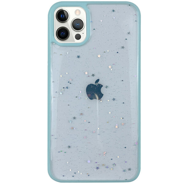 

TPU+PC чехол Shiny Stars для Apple iPhone 12 Pro / 12 (6.1") Мятный (6827377)