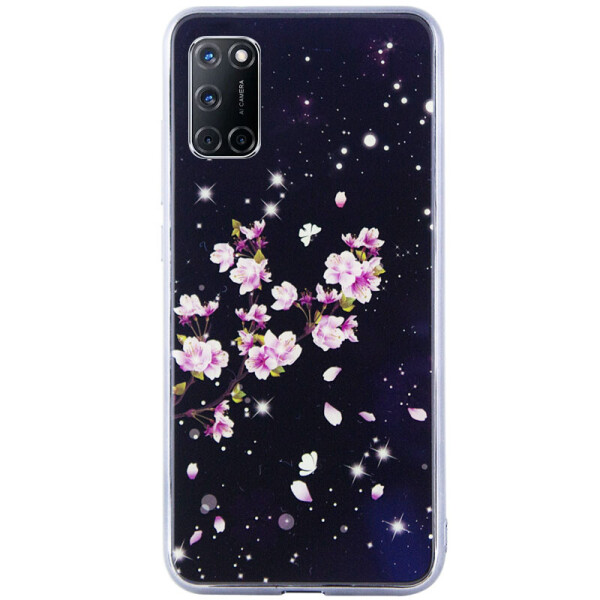 

TPU+Glass чехол Fantasy с глянцевыми торцами для Oppo A52 / A72 / A92 Цветение (5974345)