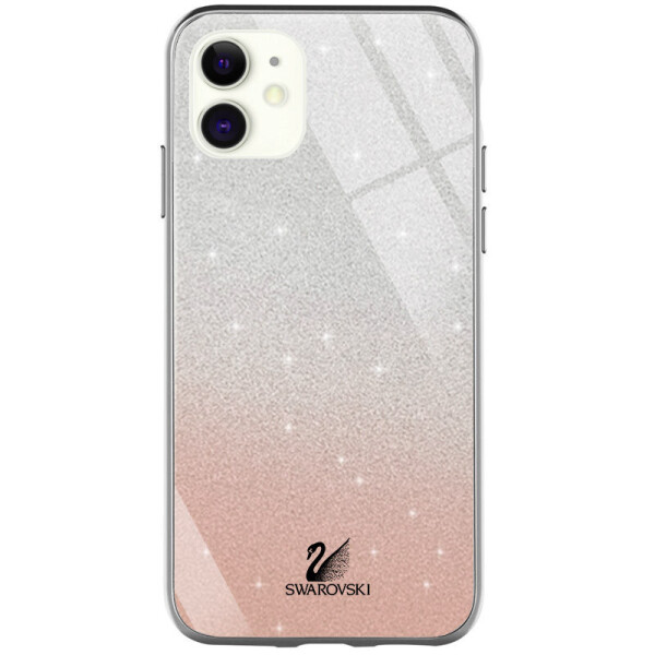

TPU+Glass чехол Swarovski для Apple iPhone 11 (6.1") Золотой (8099075)