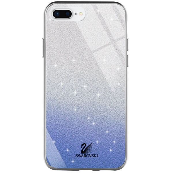 

TPU+Glass чехол Swarovski для Apple iPhone 7 plus / 8 plus (5.5") Синий (6913933)