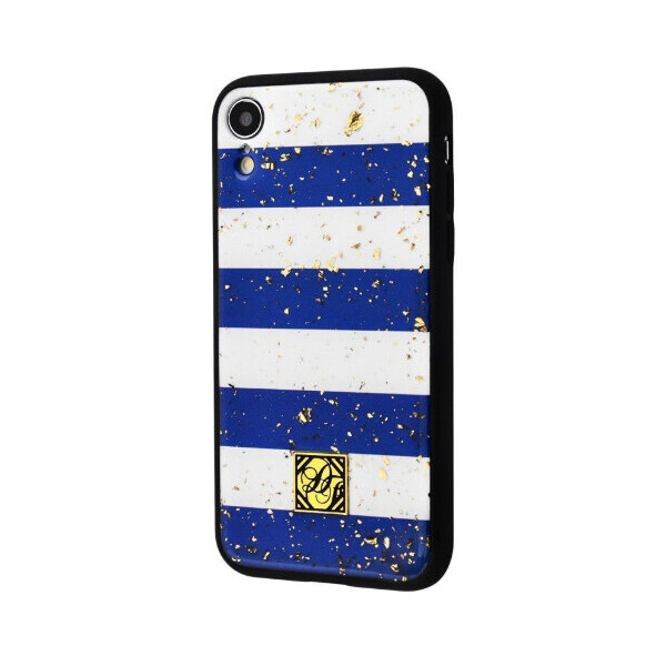 

TPU+PC "Confetti Print" для Apple iPhone XR (6.1") Синие полосы (7779675)