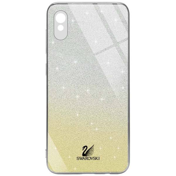

TPU+Glass чехол Swarovski Full Camera для Xiaomi Redmi 9A Золотой (565185)