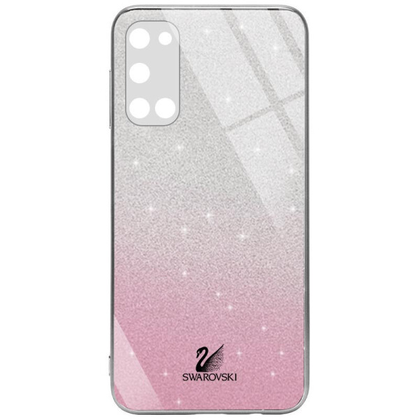 

TPU+Glass чехол Swarovski Full Camera для Samsung Galaxy S20 FE Розовый (2146683)