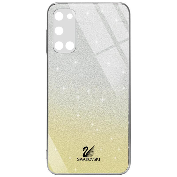 

TPU+Glass чехол Swarovski Full Camera для Samsung Galaxy S20 FE Золотой (950836)