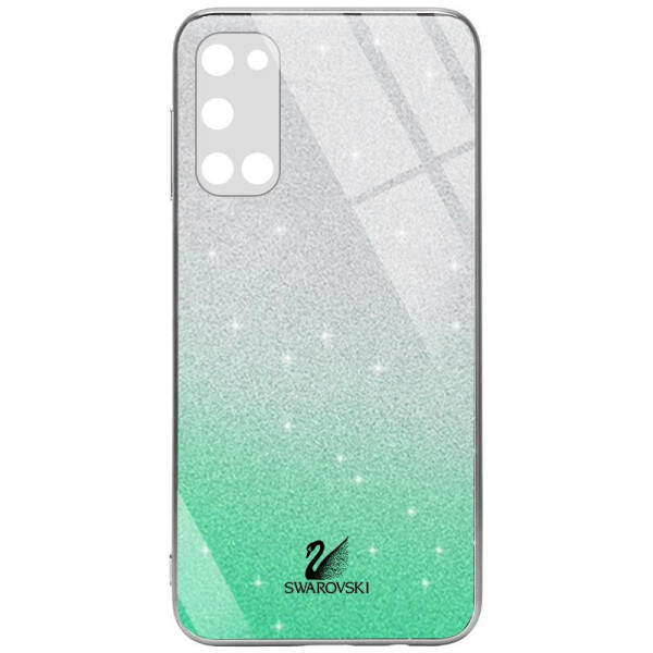 

TPU+Glass чехол Swarovski Full Camera для Samsung Galaxy S20 FE Бирюзовый (1123737)
