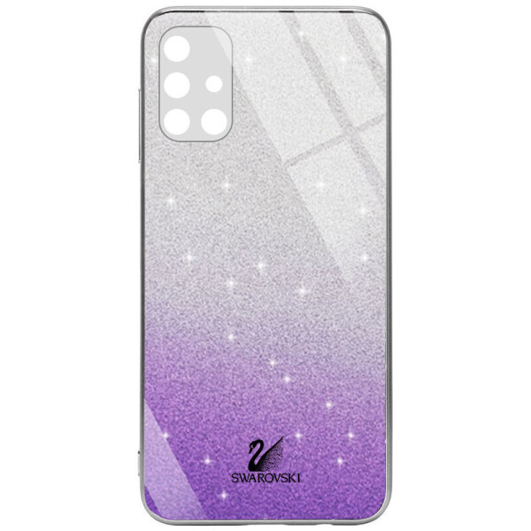 

TPU+Glass чехол Swarovski Full Camera для Samsung Galaxy M31s Фиолетовый (6145335)